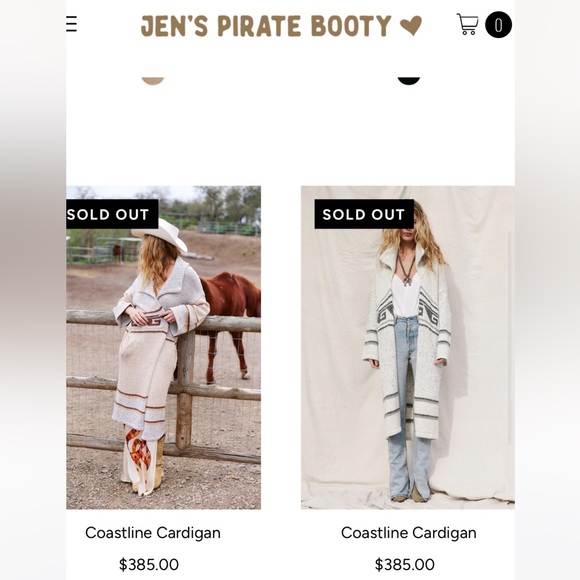 Jen's Pirate Booty Coastline Cardigan